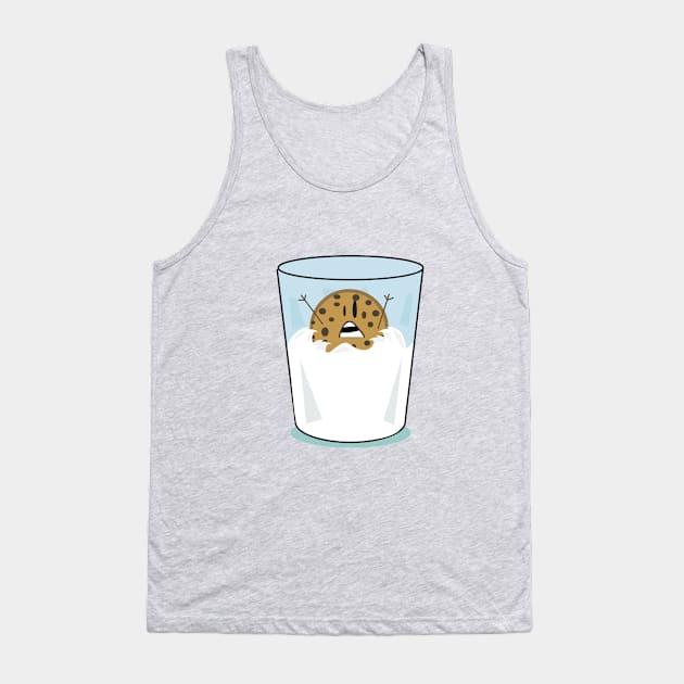 The problems of being a cookie in a glass of milk Tank Top by Albaricoque